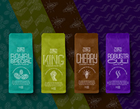 THIEN LONG Coffee Typography packaging