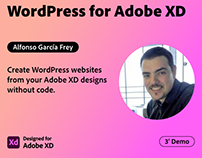 WordPress for Adobe XD by Alfonso García Frey