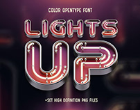 Lights UP color font