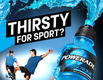 POWERADE ISOTONIC THIRSTY FOR SPORT