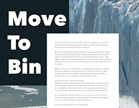 Move To Bin iOS application UX/UI