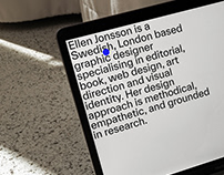 Ellen Jonsson - Website
