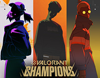 Character Style Explorations - Valorant Champions Tour