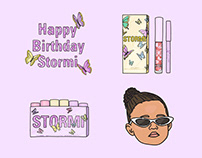 Instagram story GIF Stickers for KYLIE Cosmetics Stormi