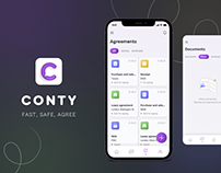 Conty App. Fast and safe agreements.