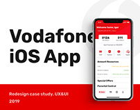 Vodafone iOS App Redesign Concept