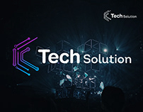 Tech Solution logo - Technology logo - Logo branding