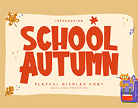 Autumn School Playful Display Font