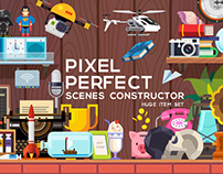 PIXEL PERFECT scene constructor - huge item set