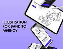 Cats illustration for Bandito agency