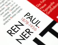 Poster Design - Futura & Paul Renner