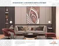 Living Room Interior Design for Residential Apartment