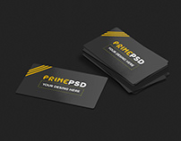 Glossy Business Card Mockup Free PSD