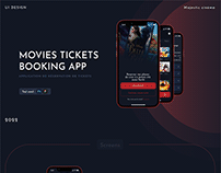 Majestic cinema tickets booking ui design