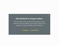 Midnight Cookie Policy Popup by Elementor Pro -