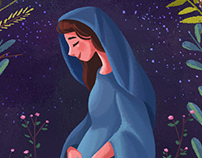 Mary- Advent Illustration