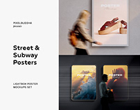 Street & Subway Poster Mockups