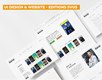Website & UI design - Editions SVUS