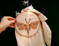 Insect embroidery