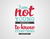 I Am Not Young Enough