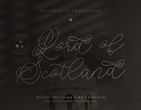 LORD OF SCOTLAND MONOLINE SIGNATURE - FREE FONT