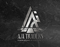 AJA Traders Floor Decking & Wall Panels Logo Design