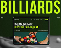 Website redesign for a billiard coach