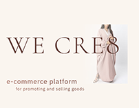 We Cre8 – E-commerce platform | UX/UI Design