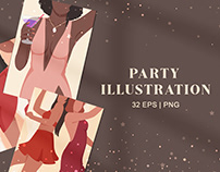 Party Flyer Illustration