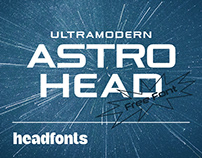 Astrohead geometric sans serif