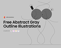Free Abstract Gray Outline Illustrations