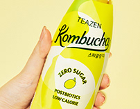 TEAZEN KOMBUCHA Brand Identity & Packaging Design