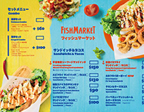 FishMarket menu design 漁市場菜單設計