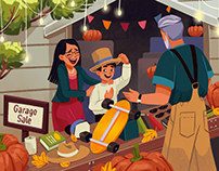 Family Moments: Bright People Illustrations