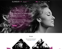Сайт для парикмахерской GLAMOUR MY