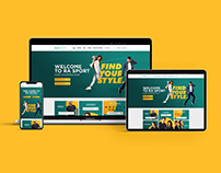 RA Sport E-Commerce Website UI Design