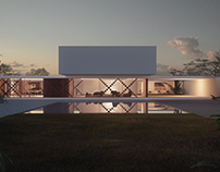 Private villa.  Rendering for OBR Architects