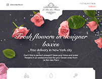 Landing Page для магазина цветов