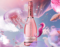 "Moet & Chandon" Rose Imperial champagne