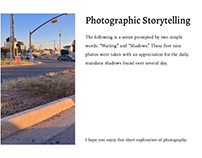 Photographic Storytelling