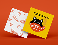 Lucky Cat Ramen - Branding
