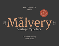 Malvery - Vintage Typeface | Free Download