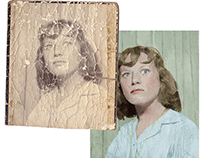 Restoration of a severely damaged photograph (c 1958)
