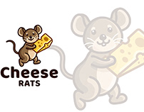 Cheese Rats Kids Logo Template
