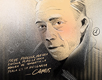 Ilustración de La Peste -Albert Camus