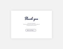 Daily UI | #077 | Thank you