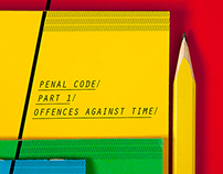 KILLING TIME IS A CRIME. Editorial design