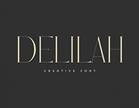 Delilah free font, freebie