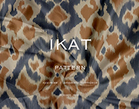 Pastel calm seamless pattern in ikat style