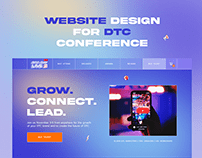 Website Design for DTC Marketing Conference